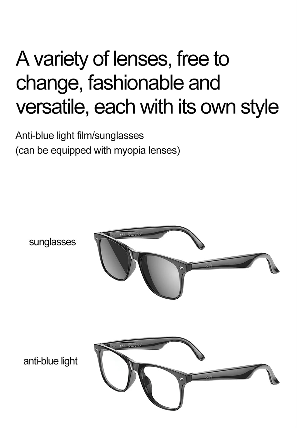 LIGE Smart Glasses – AI Real-Time Translator with Bluetooth Calling, Music & Sport Fitness Features